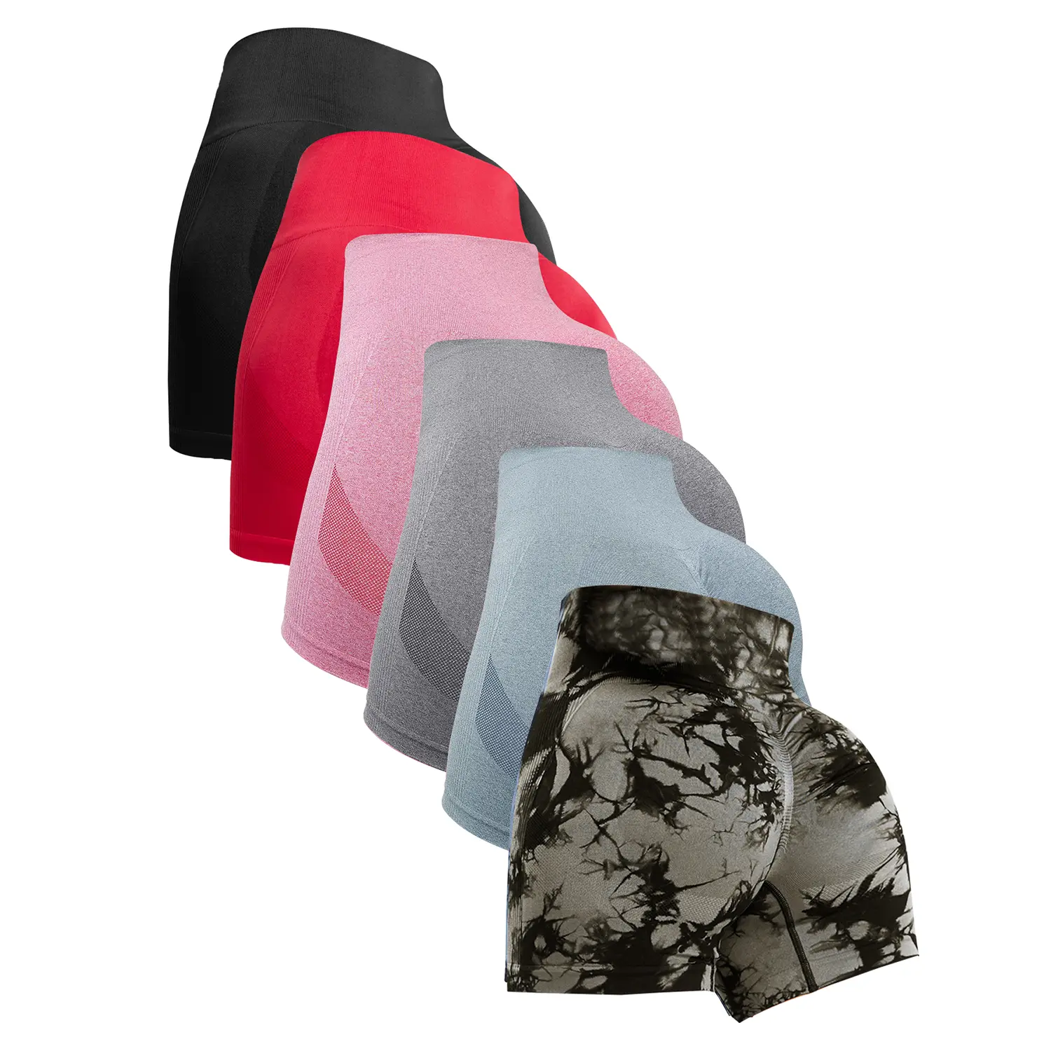 NEW!6PCS-Black+Darkgray+red+pink+blue+Blackgray