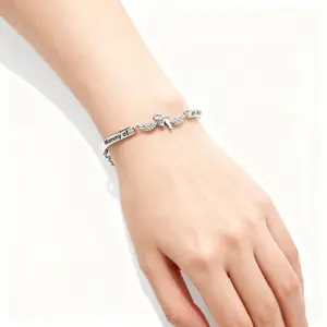 Angel Wing Cuff Bracelet for Women Memorial Jewelry with Footprint Engraving Elegant Gift for Moms Personalized Fashion Accessory High-Quality Materials Subtle Fashion Touch