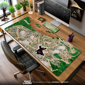 Village Attack Mouse Pad, Anime Shinobi Gaming Desk Mat