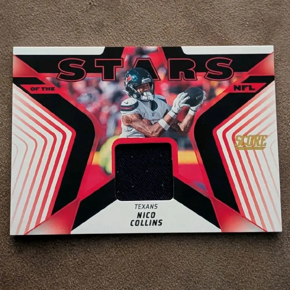 Panini Nico Collins 2025 Score Stars of the NFL Jersey Card - Texans Edition Collectible Sports Trading Card