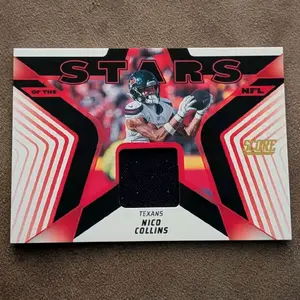 Panini Nico Collins 2025 Score Stars of the NFL Jersey Card - Texans Edition Collectible Sports Trading Card