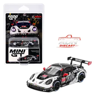 Mini GT Porsche 911 GT3 R #77 AO Racing 2025 IMSA Petit Le Mans - Diecast 1:64