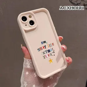 Designed for iPhone 17 16 E Pro Max 15 Plus 14 13 12 11 XS XR Ransom Note Funny Quote Art Rugged Durable Drop-Proof Shockproof Anti-Scratch Case