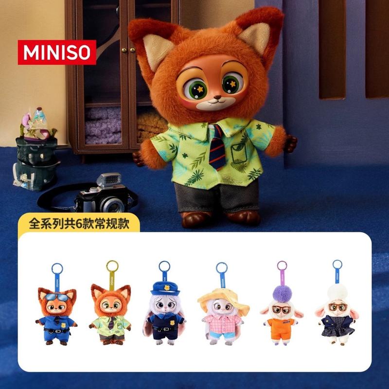 Miniso Zootopia Series Vinyl Plush Pendant Blind Box