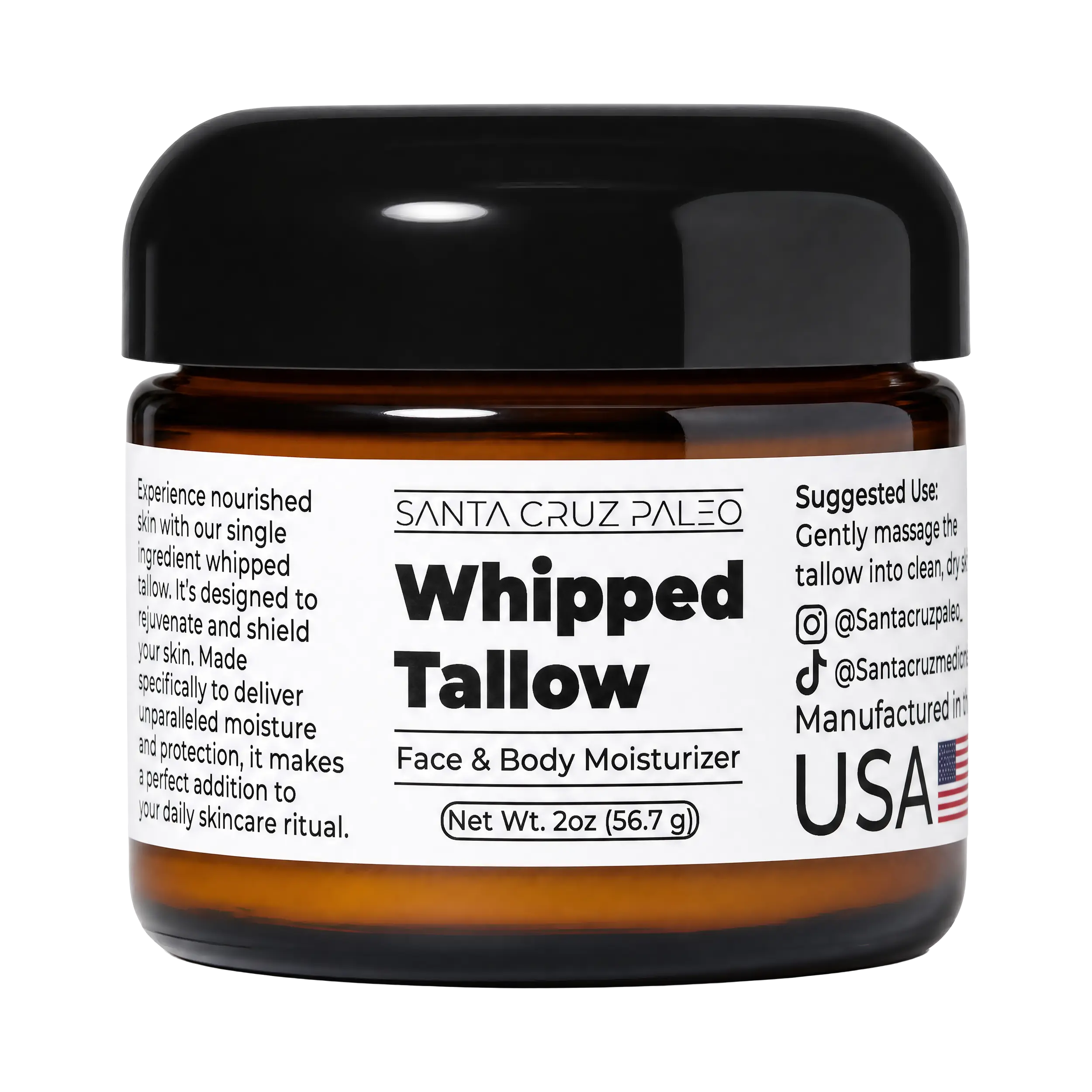 Santa Cruz Paleo Whipped Tallow Face & Body Moisturizer Santa Cruz Paleo Whipped Tallow Face & Body Moisturizer