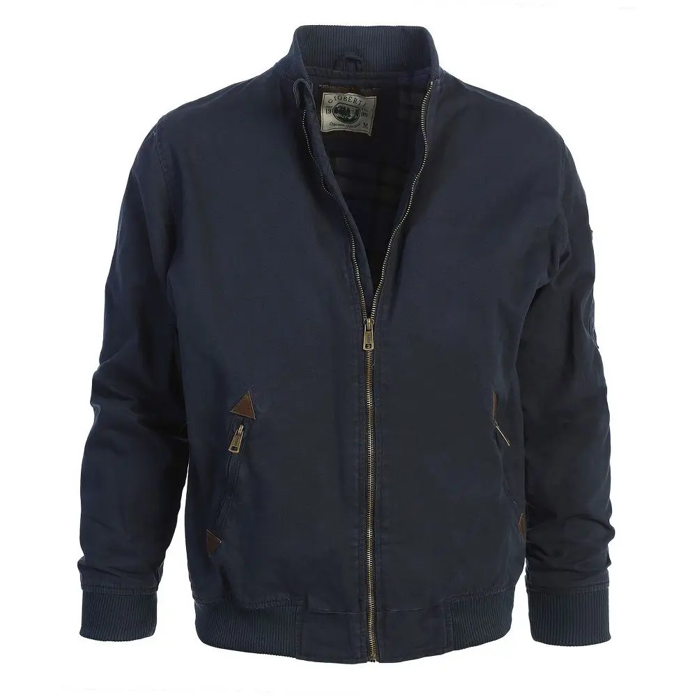 Gioberti Men's 100% Cotton Sportwear Full Zipper Twill Bomber Jacket