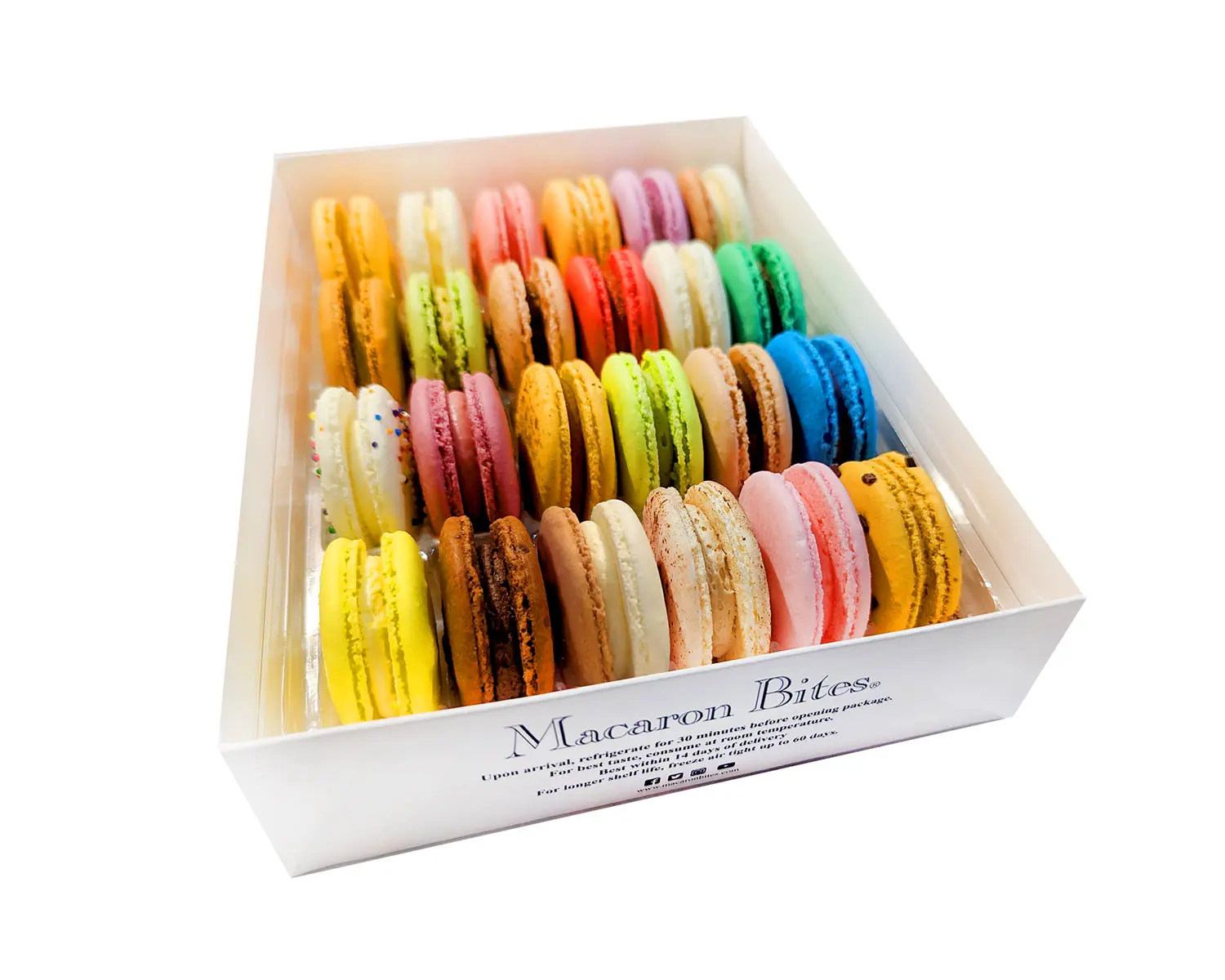 French Macarons Assorted Cookies Gift Box - 24 Pack Snack French Macarons Assorted Cookies Gift Box - 24 Pack Snack