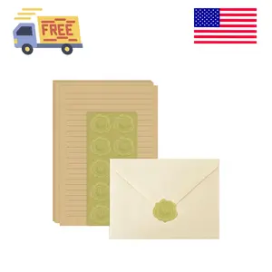 Stationery Set,Premium Velvet-Touch envelopes 4x6 Envelopes 14 PCS with 28 PCS Stationery Paper