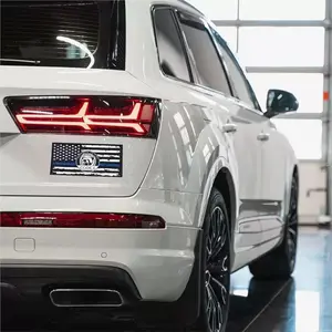 2 Piece American Flag Thin Blue Line Code 4 Police Support Sticker, Car Decorative Sticker, Truck Decals, Waterproof Vinyl Decal for Cars Trucks Windows Laptops Motorcycles Helmets