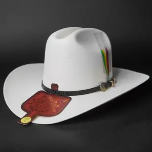Tombstone Johnson 1000X Telar Brim 3.5" Cowboy Hat Sombrero Copa Alta Estilo Sinaloa
