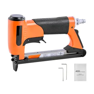 Pneumatic Staple Gun, 20 Gauge Air Upholstery Stapler For 50 Series Fine Wire Staples, 1/2" Crown, 1/4"-5/8" Length, Loads Up To 110 Staples, Ideal For Upholstery, Woodworking, And DIY Projects