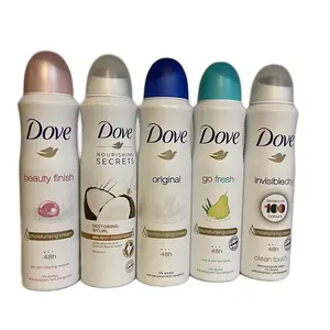 Pack of 5 Dove Spray 150ml Restoring Ritual, Orginal, Beauty finish, go fresh, and InvisibleDry Pack of 5 Dove Spray 150ml Restoring Ritual, Orginal, Beauty finish, go fresh, and InvisibleDry