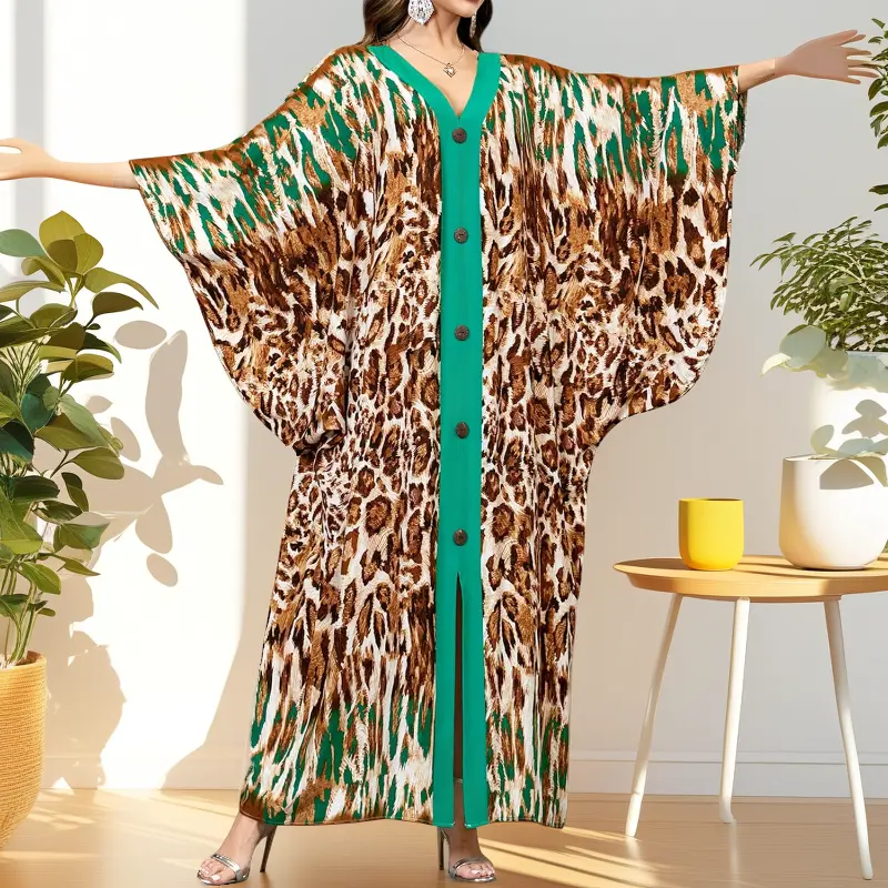 Green With Leopard Print