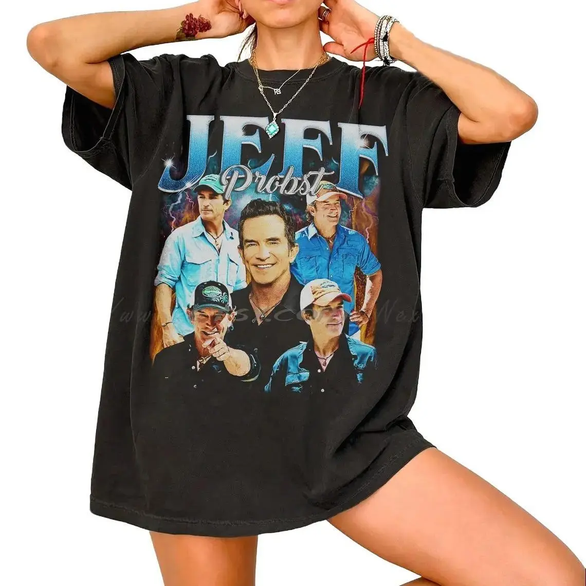Vintage Jeff Probst Tshirt, Jeff Probst Presenter Homage T-shirt, Television Presenter Tee, Tv Producer, Matching Group Shirt, Gift, Unisex Shirt, Top