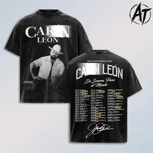 Carin Leon Shirt, Carin Leon Tour 2026, Norteamerica Tour Tee, De Sonora Para El Mundo, Regional Mexican Music, Latin Music Merch, Corridos Shirt, Ranchera Singer Tee, Concert Tour Shirt, Vintage Washed Tee, Mexican Music Fan Gift