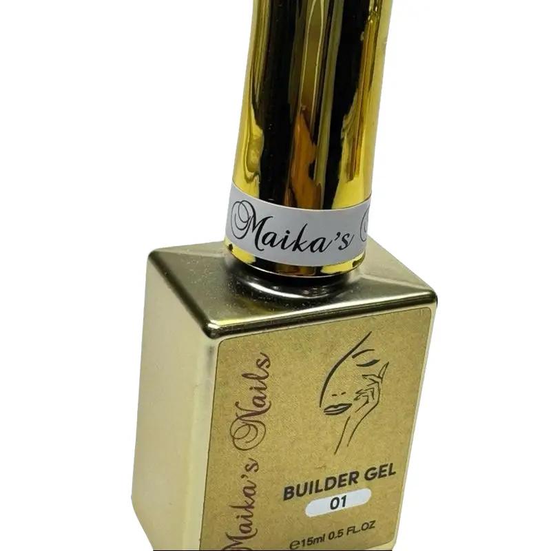 Maika’s Nails Builder Gel in Bottle 01 Clear Perfect and Strong Long Lasting Product for Natural and Artificial Nails