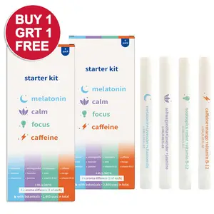 (Buy 1 get 1 free)Nasal Inhaler Stick 4-in-1 Mint Aroma Stick Kit - Melatonin, Calm,Caffeine, and Focus - Supports respiratory health & oral hygiene nasal cleaning stick