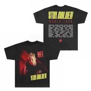 Matt Rife Stay Golden World Tour 2026 T-Shirt, Comedy Show Graphic Tee, Fan Outfit for Men Women, Casual Streetwear Summer Cotton Short Sleeve Apparel