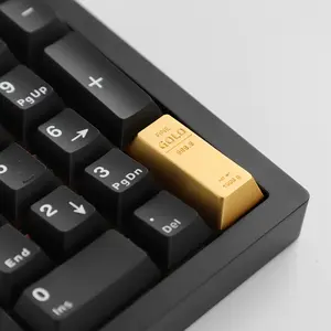 CNC Aluminum Alluvia Keycaps for Mechanical Gaming and Cherry MX Switches, Compatible with Logitech & Keychron