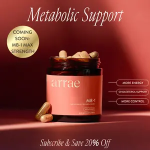 Arrae MB-1 | Natural Energy, Cholesterol, & Overall Health Support 20-Day Supply| Organic Nutrition Dietary Supplement Healthcare Vitamins Probiotic Blend Edible Fitness