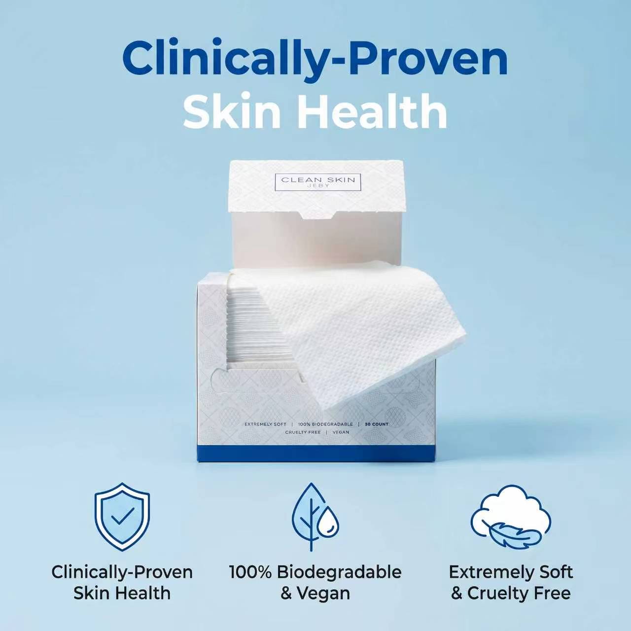 XL FACE CLEANING TOWELS -100%Biodegradable,UltraSoft Dual-sided FacialTowels,Gentle onSkin, MakeupRemoval & SkinCare,Hotel & HomeCleaning,HygieneProduct Daily Convenient towel warmers