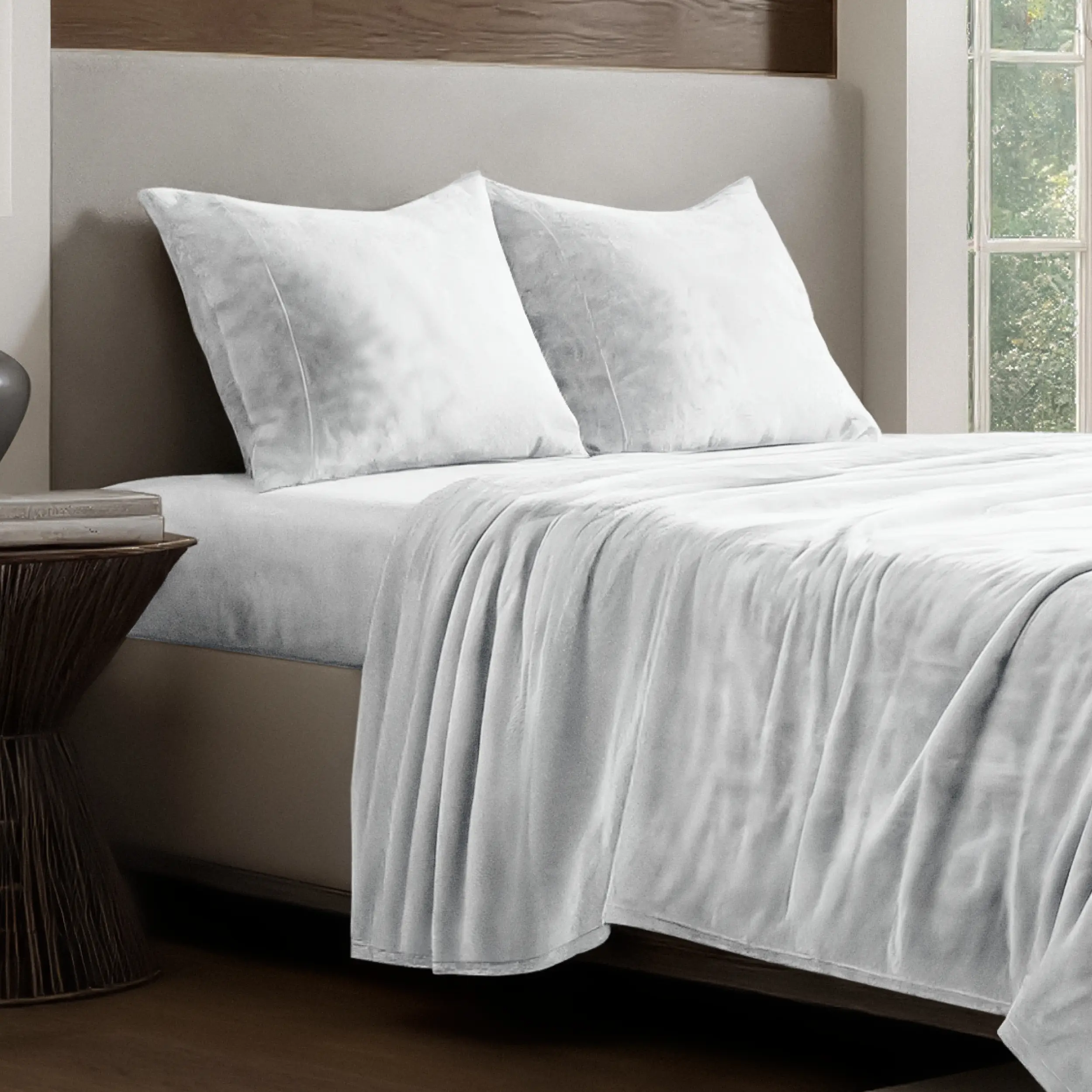 Bare Home Microplush Bedsheet Set - Velvety Soft, Deep Pocket, Fleece Sheets, Bedsheets