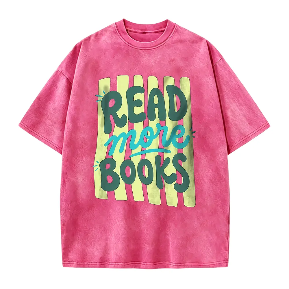 Read More Books T-Shirt Book Lover Gifts, Trendy Stripes Bookish Graphic Tee