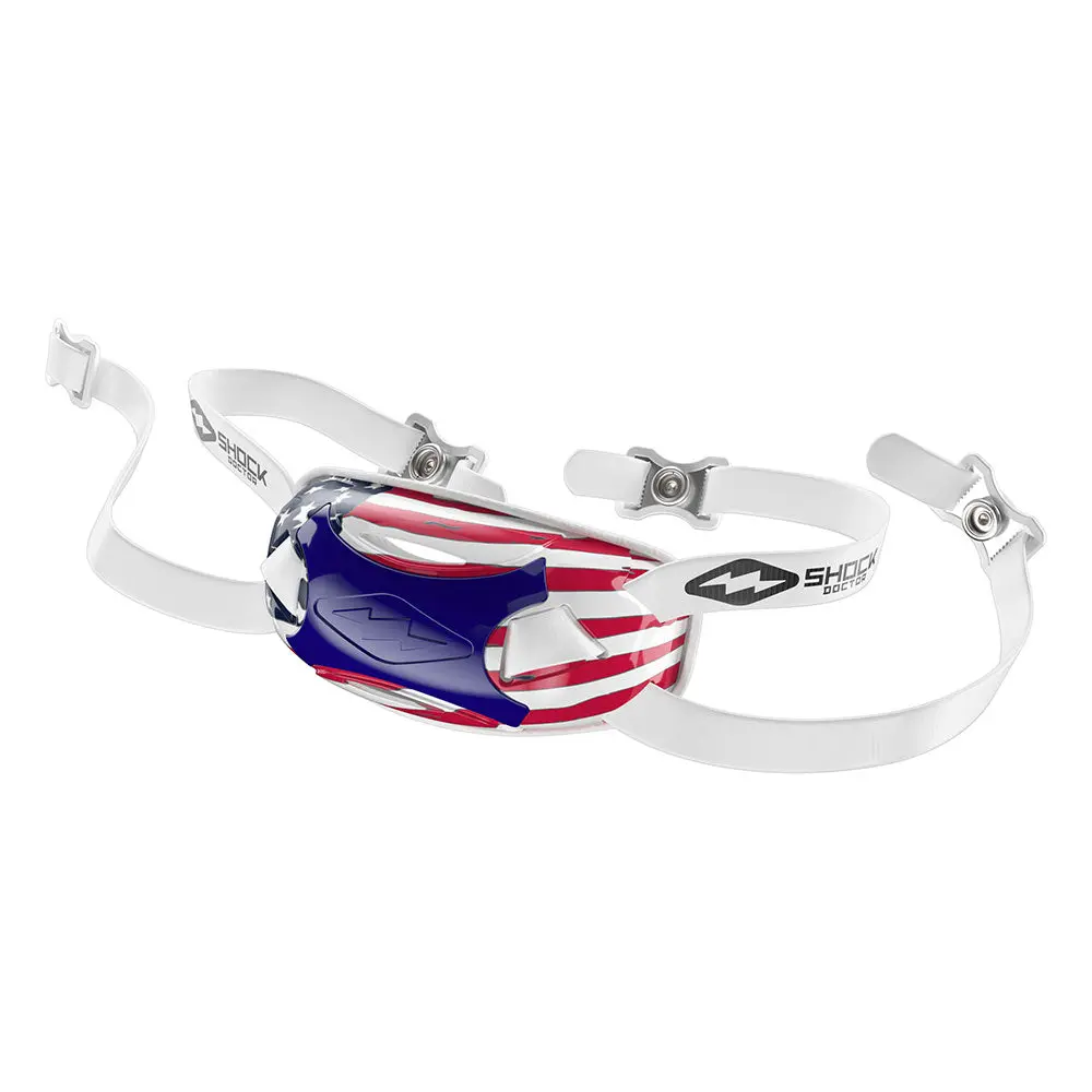 Shock Doctor Showtime Flag Limited Edition Chin Strap