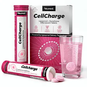 Neunest Cell Charge Liposomal Glutathione Effervescent Tablet : 2026 New 5-in-1 Tech (Glutathione, Vitamin C, Magnesium, NAC & Berry Blend) - Fix Dullness, Dark Spots &Skin Brightening-Deep Liver Detox & Anti-Aging Support-Refreshing Berry Flavor