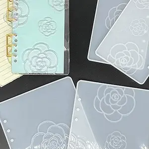Camellia Notebook Silicon mould | note pad cover Resin mould | Silicon mould | Resin mould | DIY Handmade Tool  | Epoxy Resin Craft