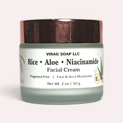 Rice, Aloe, Niacinamide Facial Massage Cream for Skincare (Beauty & Personal Care) Moisture Moisturizer Lightweight