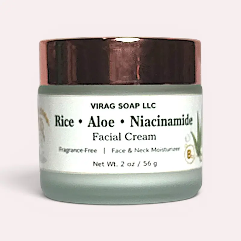 Rice, Aloe, Niacinamide Facial Massage Cream for Skincare (Beauty & Personal Care) Moisture Moisturizer Lightweight