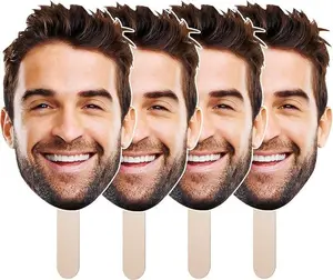 Custom Face on a Stick, Big Head Cutout, Personalized Photo Prop for Birthday, Wedding, Graduation, Bachelorette Party, Sporting Events