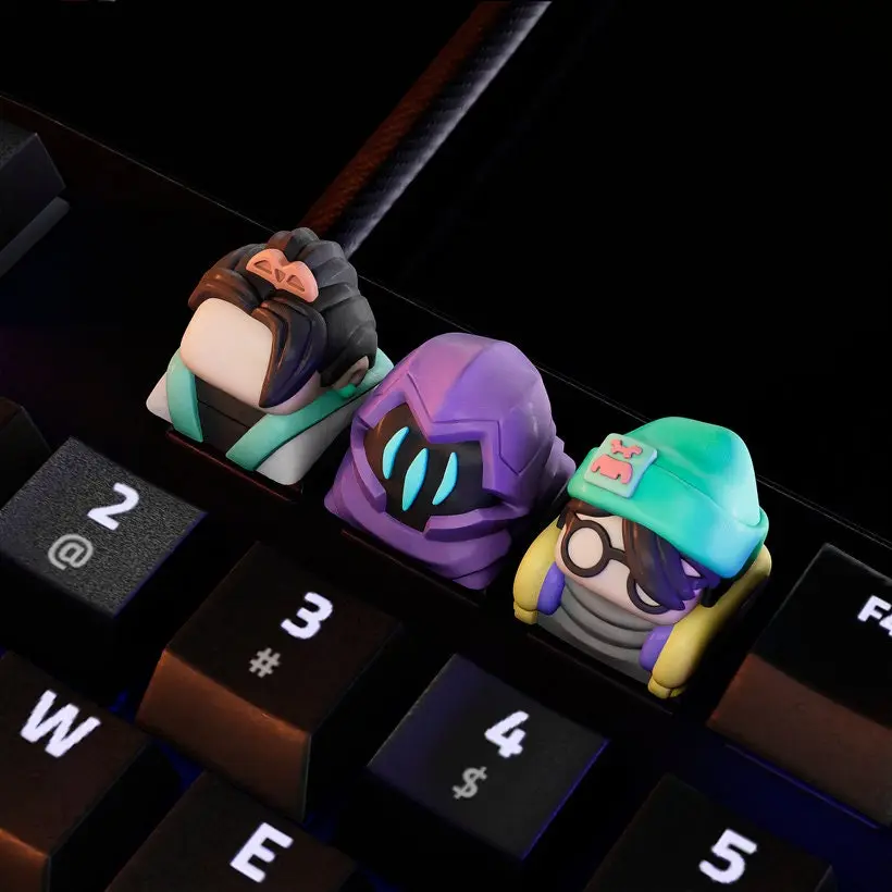 Hand-Painted Tactical Fantasy Character Artisan Keycaps