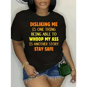By God Spoiled By My Husband Letter Women Short Sleeve T-Shirt