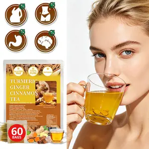 Turmeric Ginger Cinnamon Tea, 100% Natural, Anti-Inflammatea. Eco-conscious Tea Bags. Turmeric Ginger Herbal Tea. No Sugar, No Caffeine, No Gluten, Vegan. antiinflamma tea, looseleaf tea Beverage anti in flama tea ginger caffeine free Healthy Drink