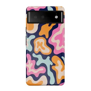 Midnight Color Splash | Abstract Retro Google Pixel Case