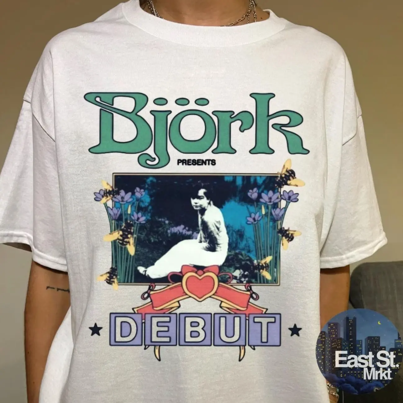 Bjork Debut Style Shirt, Vintage 90s Y2K Music Graphic Tee 