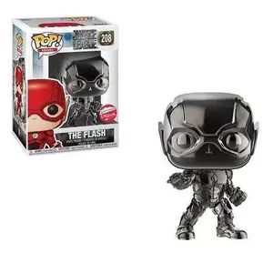 Funko POP! Heroes Justice League Flash #208 [Black Chrome] Exclusive