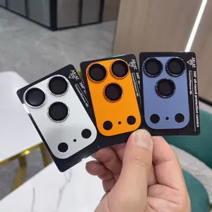 1pcs Phone Lens Protection Film, PP Material Full Wrap, 9h HD Tempered Glass, 3 Colors Available, Fits iPhone 17 Pro Max