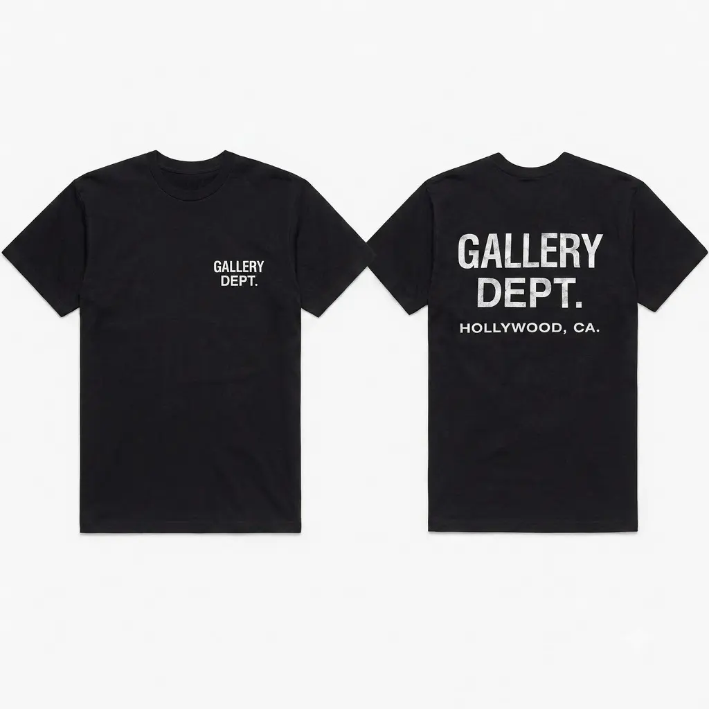 G.D Minimal Front Back Graphic T Shirt Double Sided Unisex Casual Streetwear Tee Clean Typography Shirt