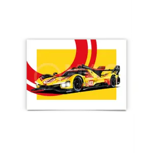 AF Corse Ferrari 499P Hypercar 2024 Poster