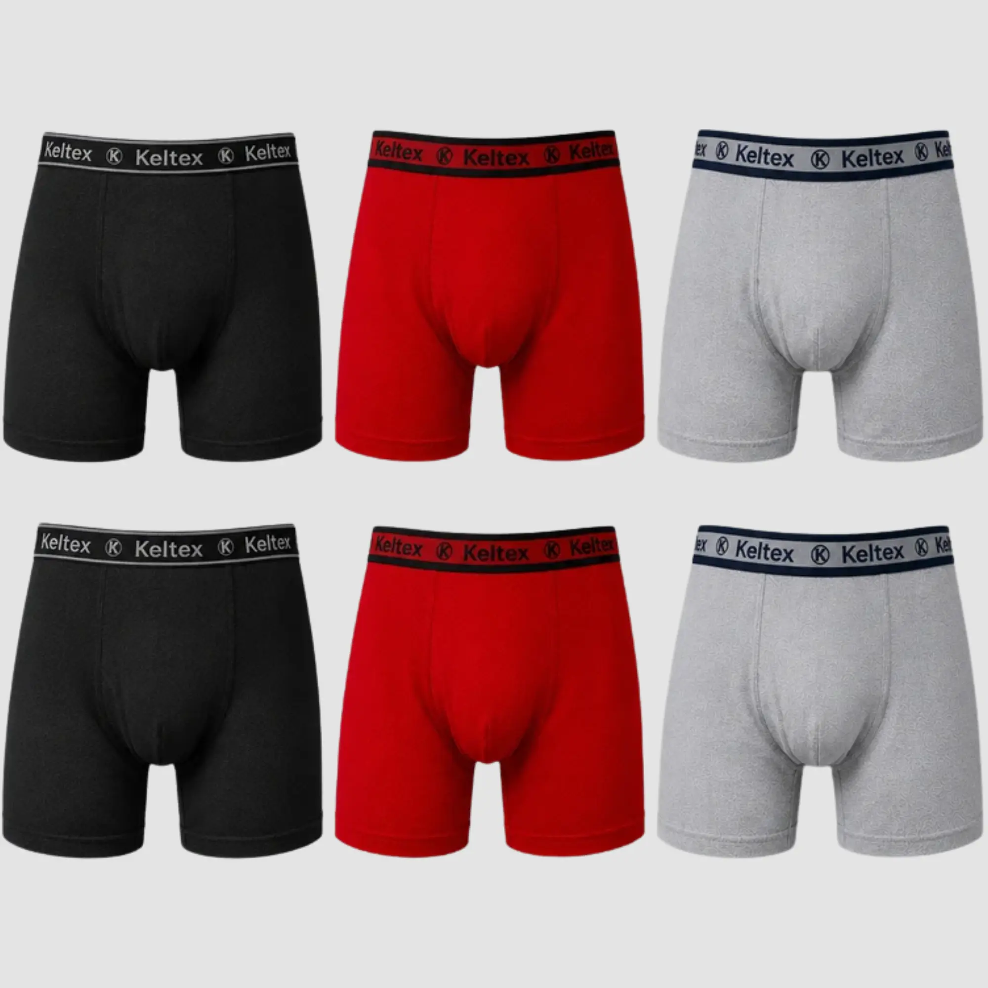 Men's Boxer Shorts Underwear Premium Comfort Breathable 6-Piece Bundle 2 Pack (S–XL)