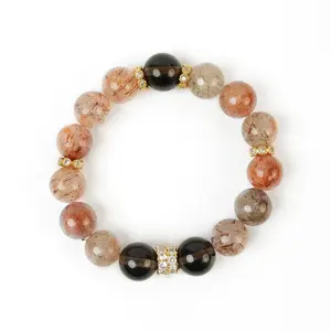 Black Gold Super Seven Tea Crystal Hand String