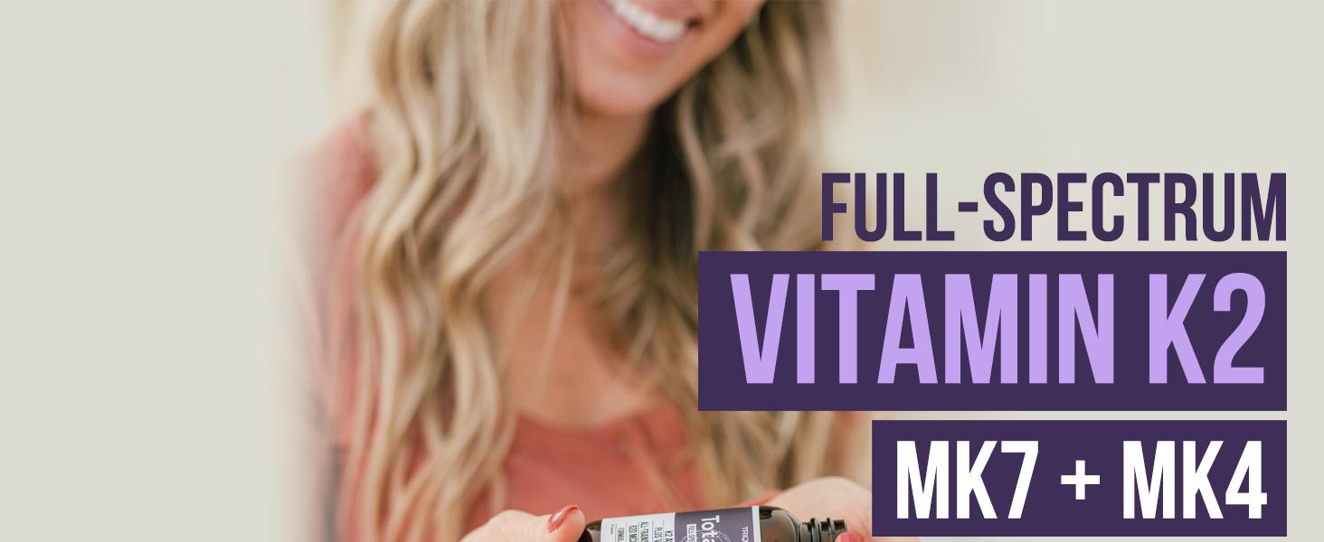Total K2 | Full-Spectrum Vitamin K with D3 Cofactor – 620 mcg K2 (MK7 & MK4) per Serving – Vegan & Organic Certified – 60 Capsules Total K2 | Full-Spectrum Vitamin K with D3 Cofactor – 620 mcg K2 (MK7 & MK4) per Serving – Vegan & Organic Certified – 60 Capsules