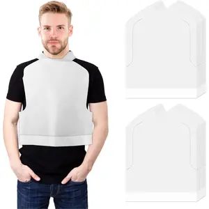Disposable Bibs, Adult Bibs for Women Men  & Oil-Proof, Plastic Bib for  Clothing Protector