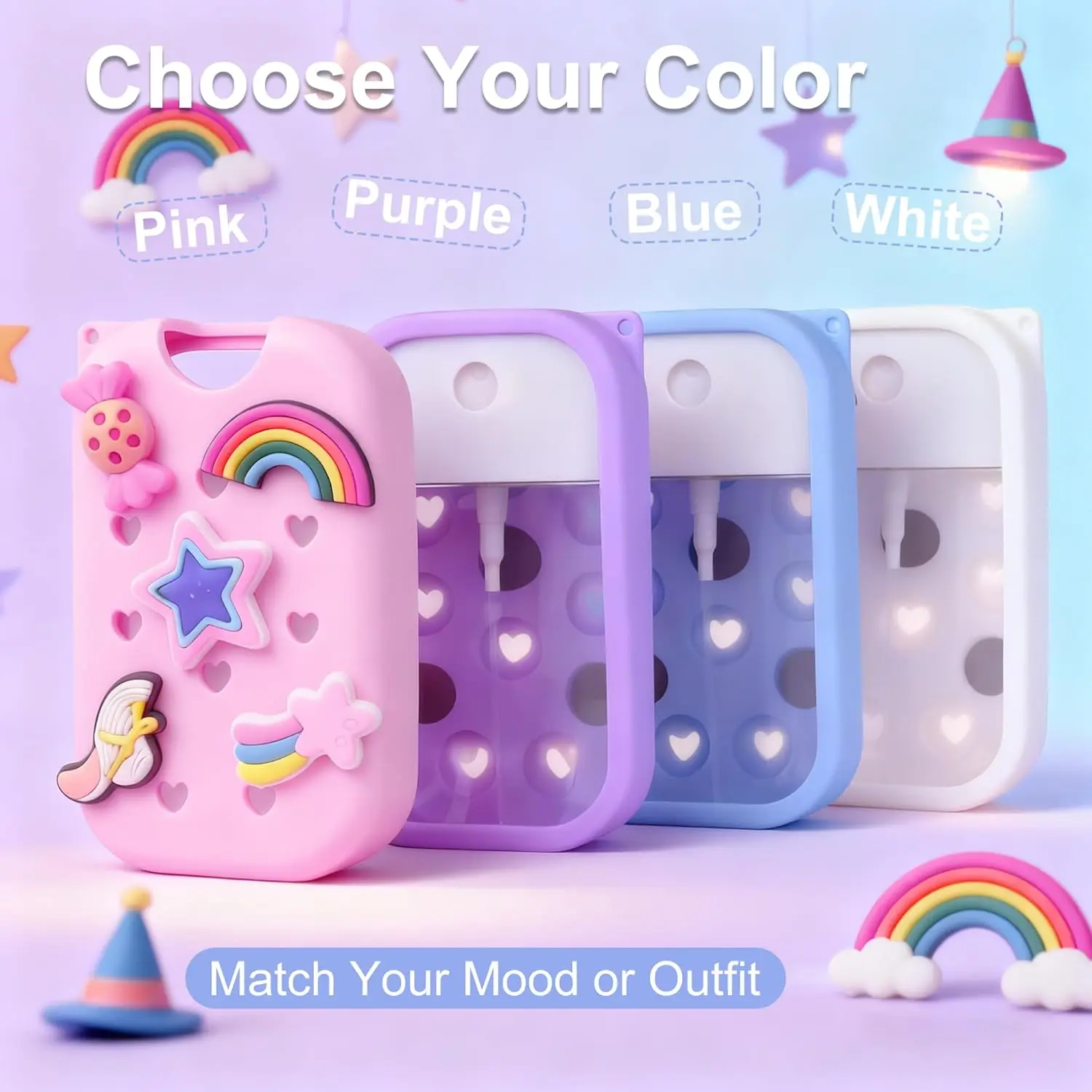 1 Pack Silicone Mist Case Compatible with Touchland Crocs Hand