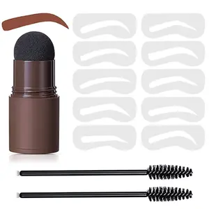 Stamp Eyebrow Powder Waterproof Sweatproof Non Smudge Fixing Stamp Eyebrow Powder Eyebrow Card Eyebrow Brush Hairline Powder