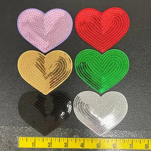 Sequins Heart Iron-On