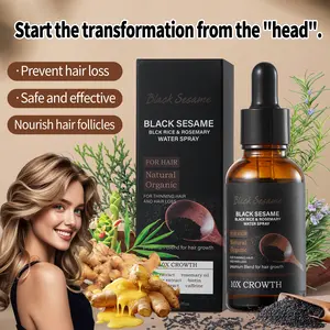 【FDA Hair Growth Essence】Perfect for men and women experiencing hair thinning, postpartum hair loss, or stress-related hair loss. |Hair Growth | Hair Loss | Hair Care | Hair essence | Hair Nourishing Solution Natural Rosemary Oil Black Rice Haircare